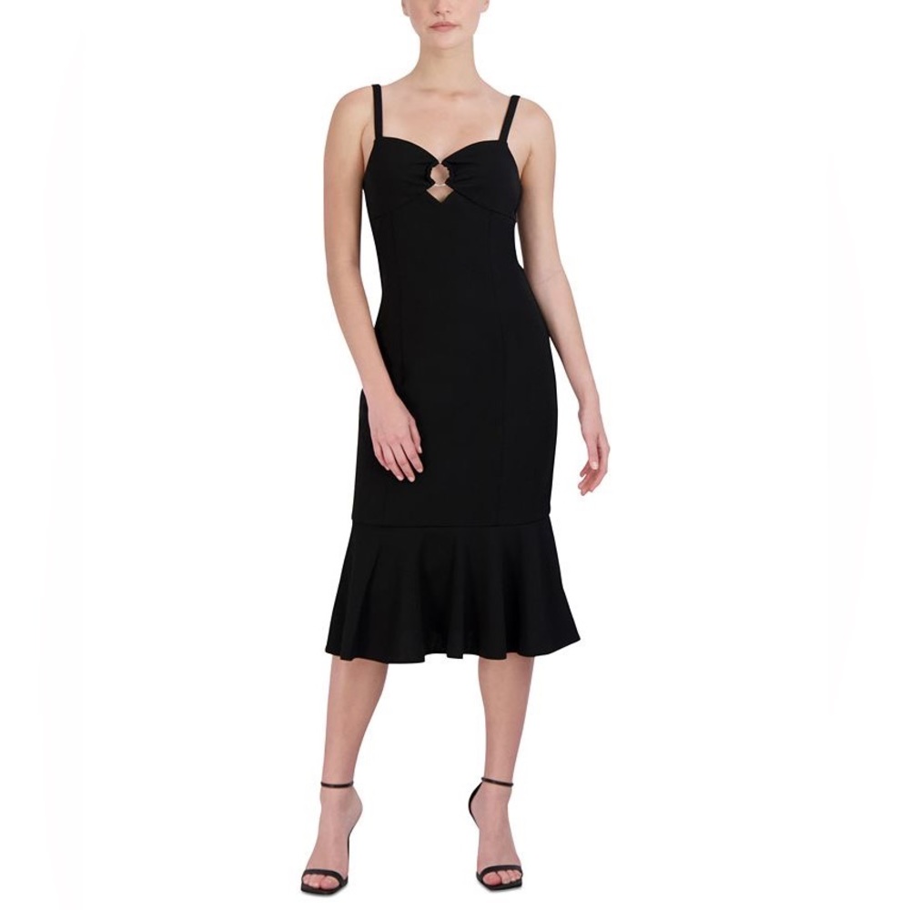 BCBGeneration's flounce-hem midi dress - NWT